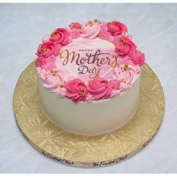 Rosy Swirl Mothers Day Cake