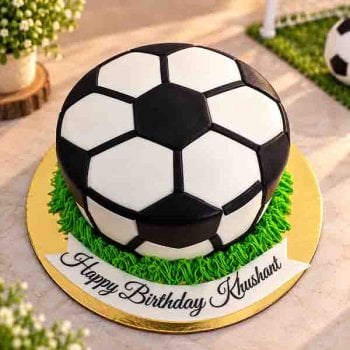 Round Football Cake