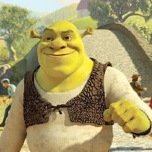 Shrek Photo Cake