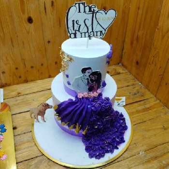 The First of Many Elegant Anniversary Cake