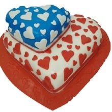 Valentines Day Cake 07 Cream_Fondant