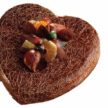 Valentines Day Chocolate Heart Shape Cake AN04