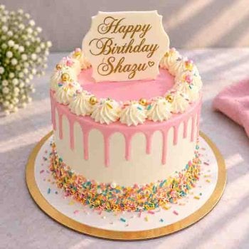 Venella Drip Pink Cake