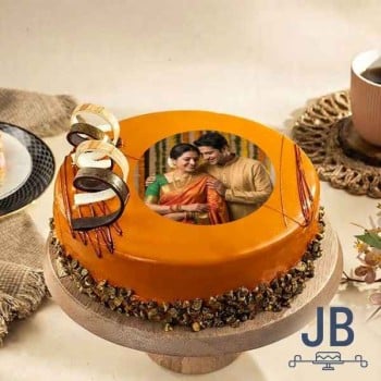 Wedding Day Photo Cake