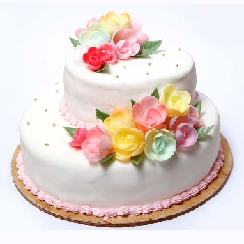 White cream cake 
