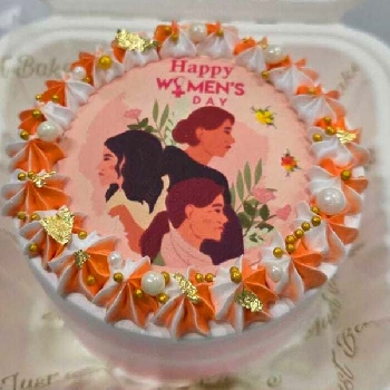 Womens Day Bento Cake English Strawberry