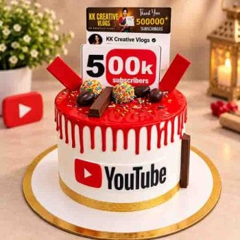 YouTube Theme Celebration Cake